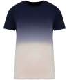 NS345 Native Spirit Unisex Dip Dye T Shirt Dip Dye Navy colour image